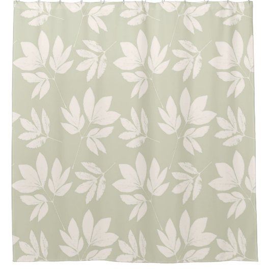 Sage Groen Douchegordijn (Voorkant)