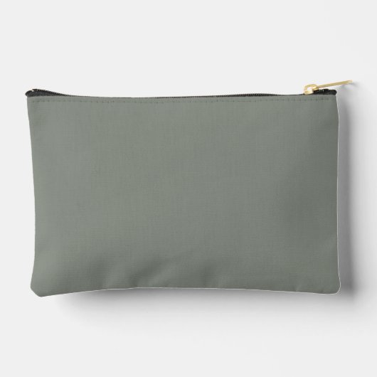 Sage Groen Eenvoudig Minimalistisch Monogram en Na Etui (Achterkant)