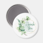 Sage-groen, elegant, groen vrijgezellenfeest magneet (Voorkant / Achterkant)