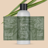 Sage Groen Elegante 4 OZ Huidverzorgingsfles Wrap  Rechthoekige Sticker