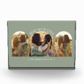 Sage groen elegante boog multi foto beste mama (Voorkant)