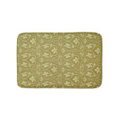 Sage Groen en Goud Art Nouveau Patroon Badmat (Voorkant)