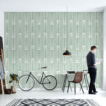 Sage groen en wit art deco patroon behang<br><div class="desc">Een elegant wit art deco patroon over een veranderlijke salie groene achtergrond. Door de achtergrondkleur te wijzigen tegen het witte patroon,  kunt u de kleurencombinatie creëer die overeenkomt met uw decor.</div>