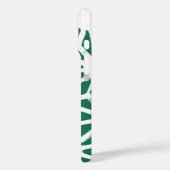 Sage groen en wit geometrisch patroon Case-Mate iPhone case (Achterkant / Links)
