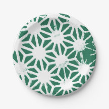 Sage groen en wit geometrisch patroon