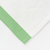 Sage Groen en Wit Minimal Stripes Kantoor Fleece Deken (Hoek)