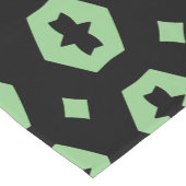 Sage Groen en Zwart: Geometriana 1 Korte Tafelloper (Hoek)