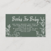 Sage Groen Eucalyptus Boek Aanvraag Behuizing Kaar Informatiekaartje (Voorkant)