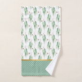 SAGE GROEN EUCALYPTUS SPOT GOLD BATHROOM TOWEL SET BAD HANDDOEK (Handdoek)