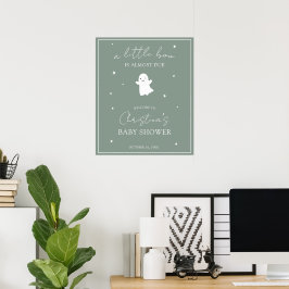 Sage Groen Genderneutraal Baby shower Welkomstbord Poster
