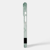 Sage Groen Gepolijst Marmeren Steen met Naam Case-Mate iPhone Case (Achterkant / Links)