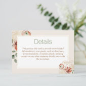 Sage Groen Goud Bloemen Bruiloft Behuizing Kaart (Staand voorkant)