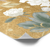 Sage Groen Goud Chinoiserie Vrijgezellenfeest Welk Poster (Hoek)