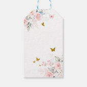 Sage Groen Goud Prinses Quinceañera Dank u Cadeaulabel (Achterkant)