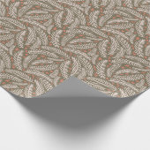 Sage Groen Hand-getrokken Kerstmis dennenboom blad Cadeaupapier (Hoek)