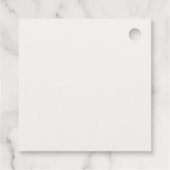 Sage Groen & Ivoor Paar Monogram Dank u Bedankjes Labels (Achterkant)