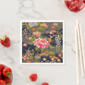 Sage Groen Japans Kimono Bloemen Decoupage Papier Servet (Insitu)