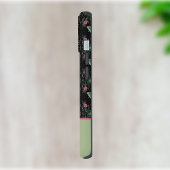 Sage Groen Luna Moths Maan Roze Bloemen Monogram iPhone 15 Case