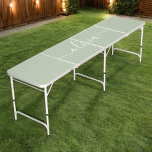Sage Groen Minimalistisch Modern Monogram Elegant Beer Pong Tafel<br><div class="desc">Introductie van onze Sage Green Minimalist Modern Monogram Elegant Collectie: Verhoog uw esthetiek met serene verfijning en tijdloze elegantie. Ons collectie toont minimalistische design in een rustige salie groene tint, aangevuld met verfijnde monogrammen op maat van uw persoonlijke stijl. Van gepolijst briefpapier tot veelzijdige accessoires, elk stuk in ons collectie...</div>