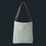 Sage Groen Minimalistisch Modern Monogram Elegant Crossbody Tas<br><div class="desc">Introductie van onze Sage Green Minimalist Modern Monogram Elegant Collectie: Verhoog uw esthetiek met serene verfijning en tijdloze elegantie. Ons collectie toont minimalistische design in een rustige salie groene tint, aangevuld met verfijnde monogrammen op maat van uw persoonlijke stijl. Van gepolijst briefpapier tot veelzijdige accessoires, elk stuk in ons collectie...</div>