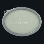 Sage Groen Minimalistisch Modern Monogram Elegant Gesp<br><div class="desc">Introductie van onze Sage Green Minimalist Modern Monogram Elegant Collectie: Verhoog uw esthetiek met serene verfijning en tijdloze elegantie. Ons collectie toont minimalistische design in een rustige salie groene tint, aangevuld met verfijnde monogrammen op maat van uw persoonlijke stijl. Van gepolijst briefpapier tot veelzijdige accessoires, elk stuk in ons collectie...</div>