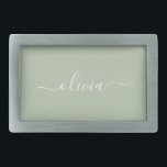 Sage Groen Minimalistisch Modern Monogram Elegant Gesp<br><div class="desc">Introductie van onze Sage Green Minimalist Modern Monogram Elegant Collectie: Verhoog uw esthetiek met serene verfijning en tijdloze elegantie. Ons collectie toont minimalistische design in een rustige salie groene tint, aangevuld met verfijnde monogrammen op maat van uw persoonlijke stijl. Van gepolijst briefpapier tot veelzijdige accessoires, elk stuk in ons collectie...</div>