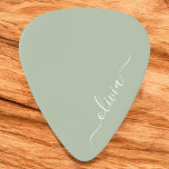 Sage Groen Minimalistisch Modern Monogram Elegant Gitaar Plectrum<br><div class="desc">Introductie van onze Sage Green Minimalist Modern Monogram Elegant Collectie: Verhoog uw esthetiek met serene verfijning en tijdloze elegantie. Ons collectie toont minimalistische design in een rustige salie groene tint, aangevuld met verfijnde monogrammen op maat van uw persoonlijke stijl. Van gepolijst briefpapier tot veelzijdige accessoires, elk stuk in ons collectie...</div>