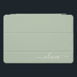 Sage Groen Minimalistisch Modern Monogram Elegant iPad Pro Cover<br><div class="desc">Introductie van onze Sage Green Minimalist Modern Monogram Elegant Collectie: Verhoog uw esthetiek met serene verfijning en tijdloze elegantie. Ons collectie toont minimalistische design in een rustige salie groene tint, aangevuld met verfijnde monogrammen op maat van uw persoonlijke stijl. Van gepolijst briefpapier tot veelzijdige accessoires, elk stuk in ons collectie...</div>