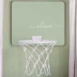 Sage Groen Minimalistisch Modern Monogram Elegant Mini Basketbalbord<br><div class="desc">Introductie van onze Sage Green Minimalist Modern Monogram Elegant Collectie: Verhoog uw esthetiek met serene verfijning en tijdloze elegantie. Ons collectie toont minimalistische design in een rustige salie groene tint, aangevuld met verfijnde monogrammen op maat van uw persoonlijke stijl. Van gepolijst briefpapier tot veelzijdige accessoires, elk stuk in ons collectie...</div>