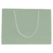 Sage Groen Minimalistische Eenvoudige Naam Boho Groot Cadeauzakje (Achterkant)