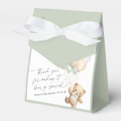 Sage Groen Modern Barly Wachten Geslacht Neutraal Bedankdoosjes (Voorkant Zijde)
