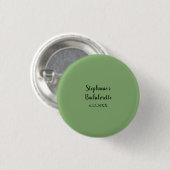 Sage Groen Modern Bruiloft Bachelorette Favor Gift Ronde Button 3,2 Cm (Voorkant /achterkant)