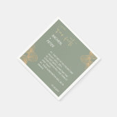 Sage Groen Modern Minimalistisch Leuk Feiten Bruil Servet (Hoek)