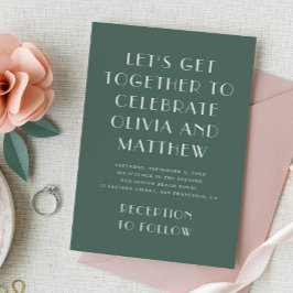 Sage groen moderne typografie minimalistische brui kaart