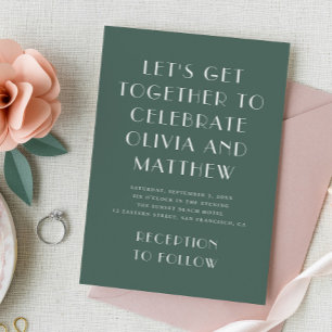 Sage groen moderne typografie minimalistische brui kaart