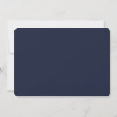 Sage Groen Navy Bloemrijke Bruiloftsdouche Kaart (Achterkant)