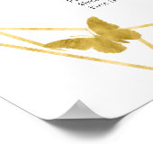 Sage Groen Paarse Quinceañera Zitkaarten Teken Poster (Hoek)