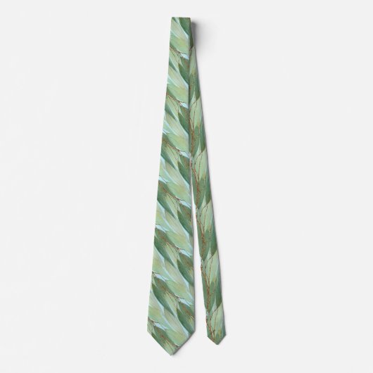SAGE GROEN PASTEL BLUE BOTANISCHE EUCALYPTUS STROP STROPDAS (Voorkant)