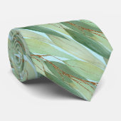 SAGE GROEN PASTEL BLUE BOTANISCHE EUCALYPTUS STROP STROPDAS (Opgerold)
