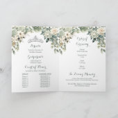 Sage Groen Prinses Quinceañera Programma Sjabloon (Binnen)