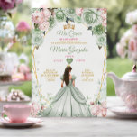 Sage Groen Roze Mis Quince 15 Anos Kroon Kaart<br><div class="desc">Quinceañera Sage Groen Roze Goud Kroon Uitnodiging Mis Quince 15 Anos,  16e Verjaardag, </div>