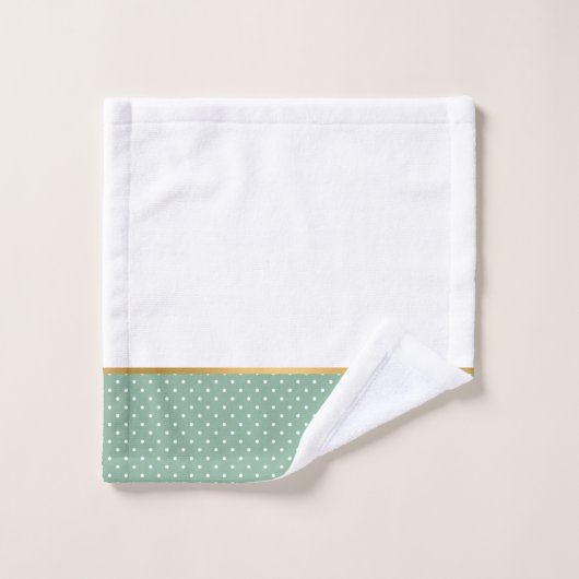 SAGE GROEN SPOT BATHROOM TOWEL SET BAD HANDDOEK (Wasdoekje)