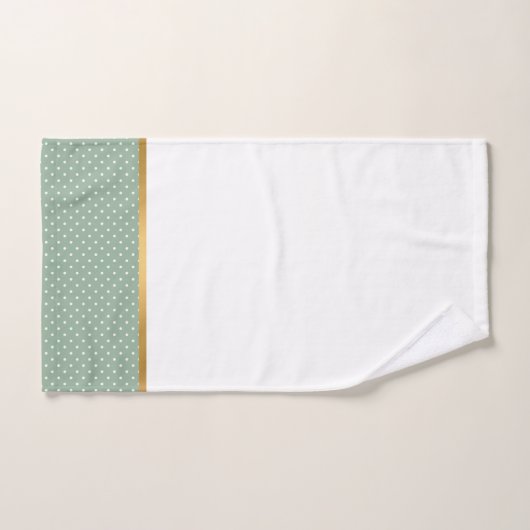 SAGE GROEN SPOT BATHROOM TOWEL SET BAD HANDDOEK (Handdoek)