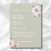 Sage Groen Stoffig Roze Rozen Bloemen Vrijgezellen Kaart