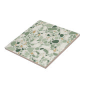 Sage groen Terrazzo effect Tegeltje (Zijkant)