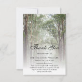 Sage Groen Viering van het Leven Begrafenisbos Bedankkaart (Voorkant)