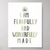 Sage groen Vreemd prachtig gemaakte print (Voorkant)