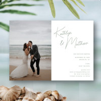 Sage Groen Whimsical Script Modern Save The Date
