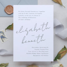 Sage Groen Wit Moderne Douanenamen Bruiloft