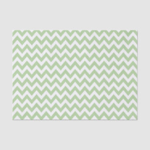 Sage Groen ZigZag/Chevron Patroon Tissuepapier